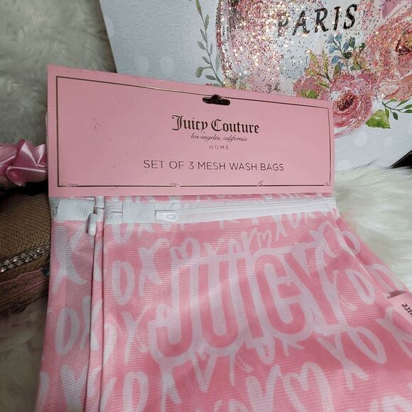 1807  Juicy Couture  Logo  Pink laundry mesh wash bags |NWT - Picture 3 of 3